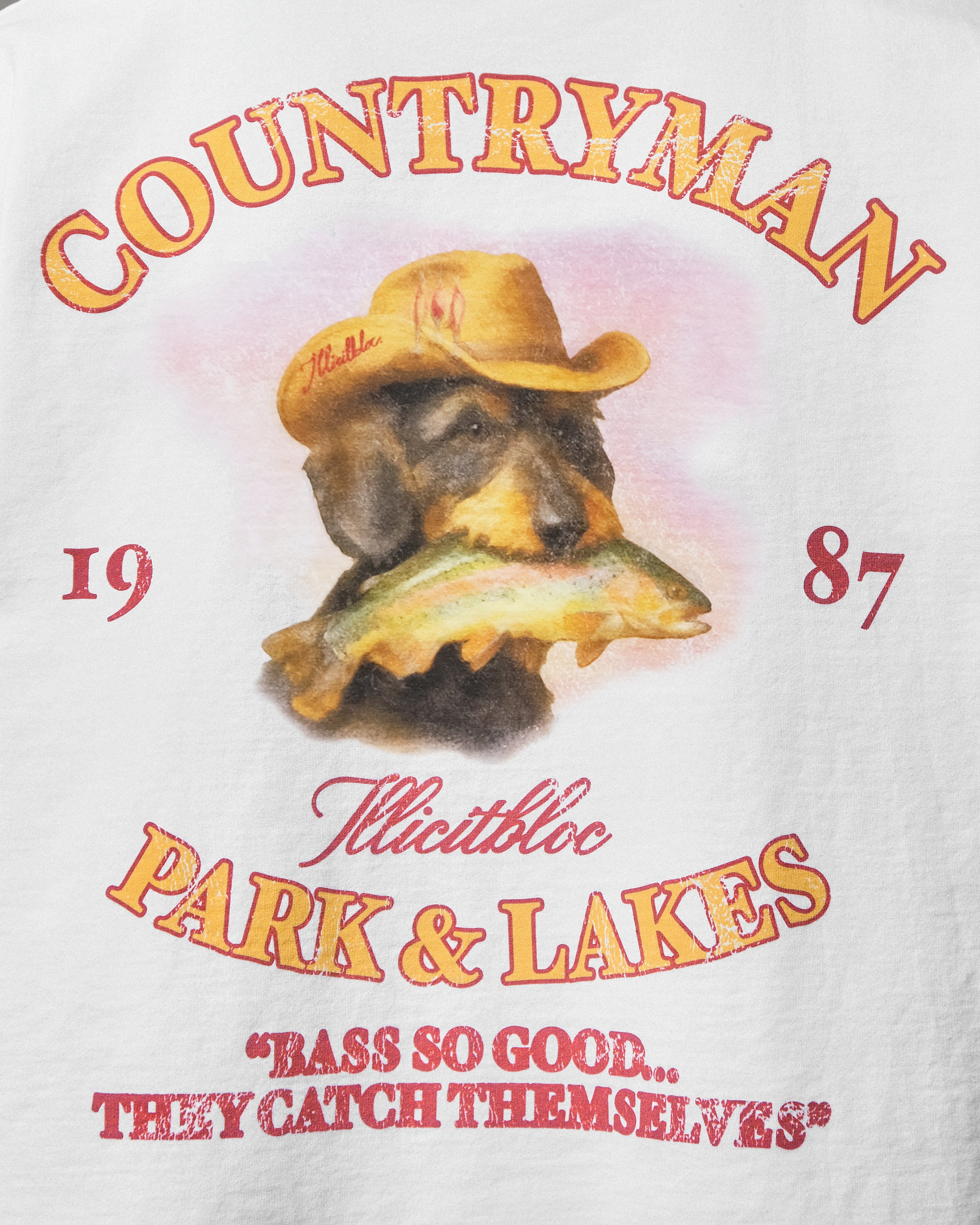 Bass Hound T-shirt - White