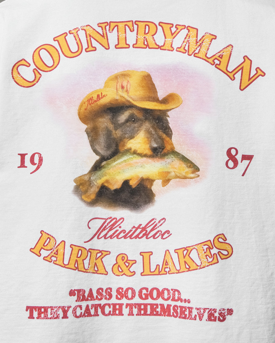 BASS HOUND T-SHIRT - WHITE