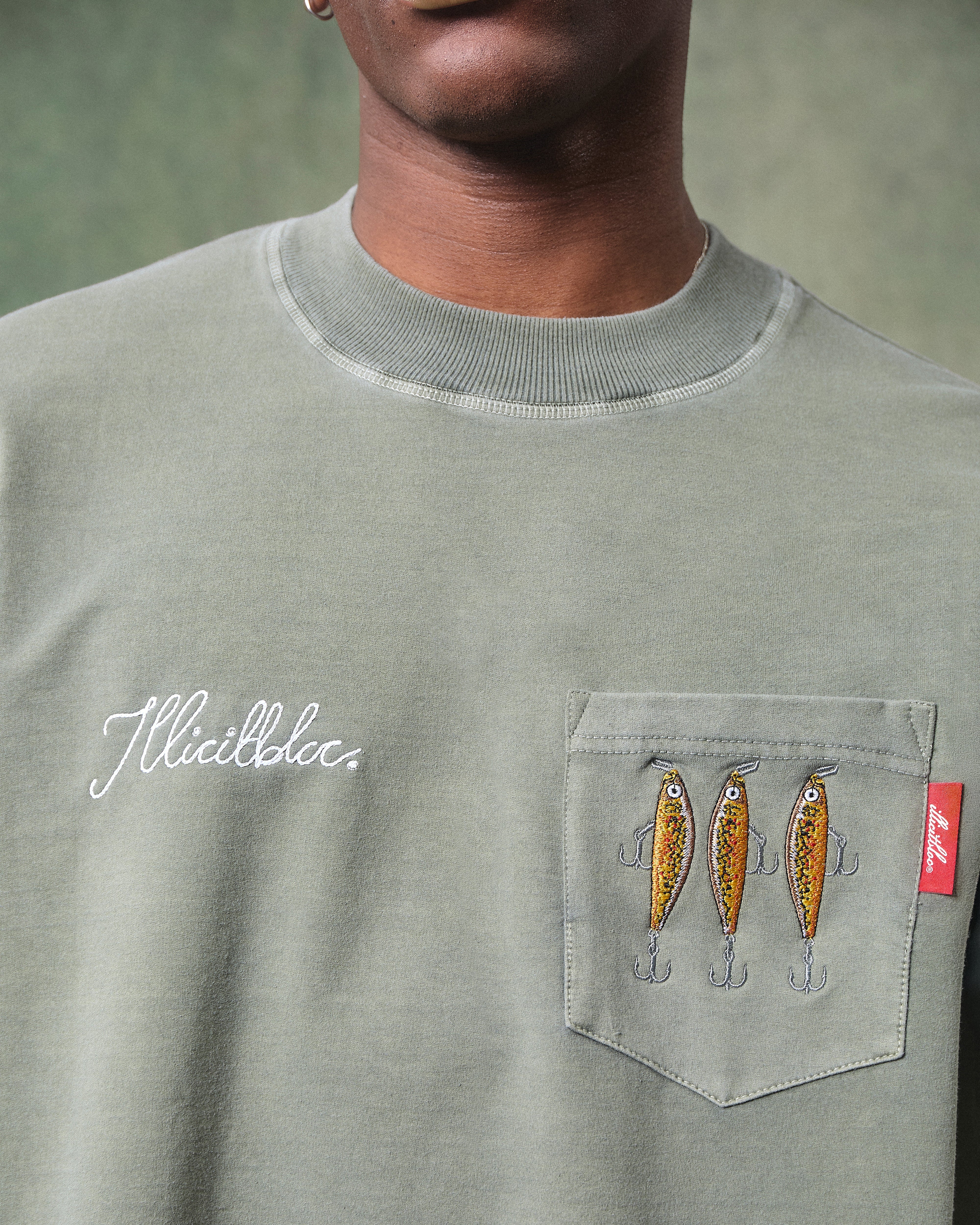 BAIT CLOUDWEAVE™ POCKET LONG SLEEVE T-SHIRT - MOSS GRAY – Illicitbloc