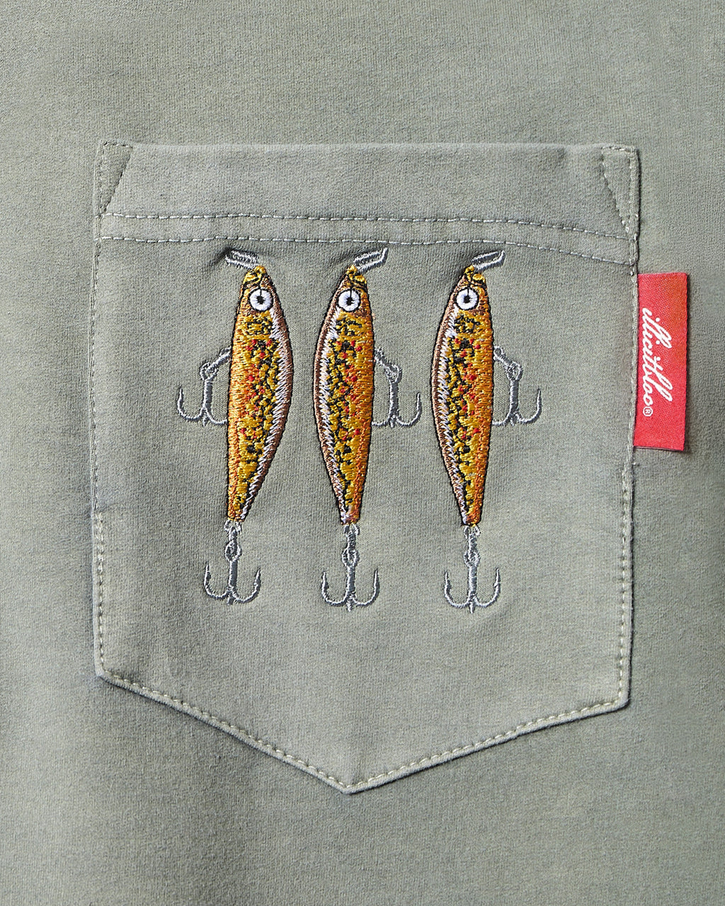 Bait Pocket Long Sleeve T-shirt - Moss Gray