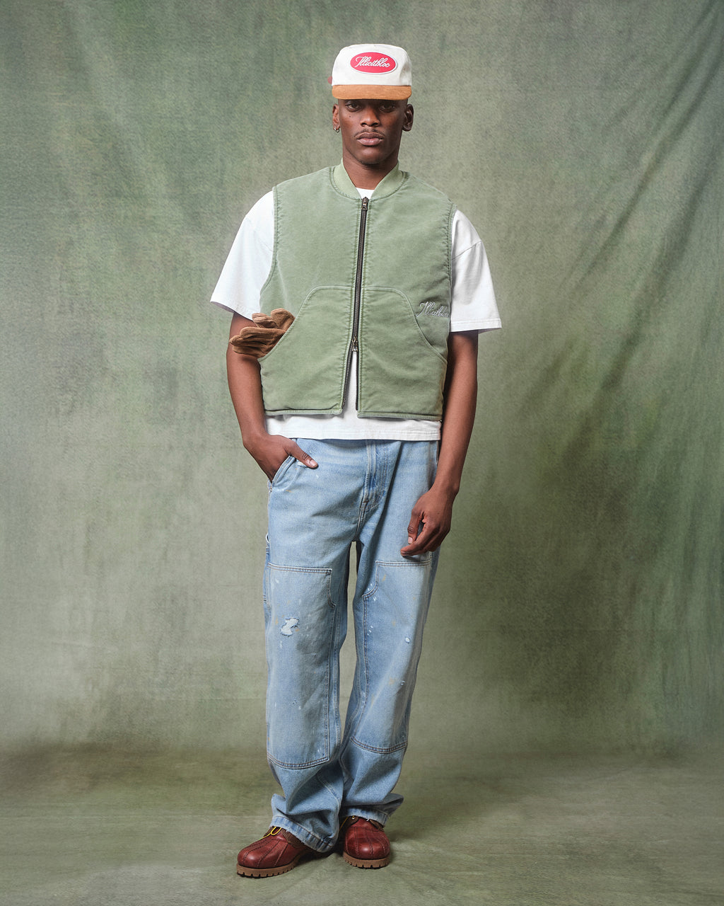 Angler Gilet - Moss Gray