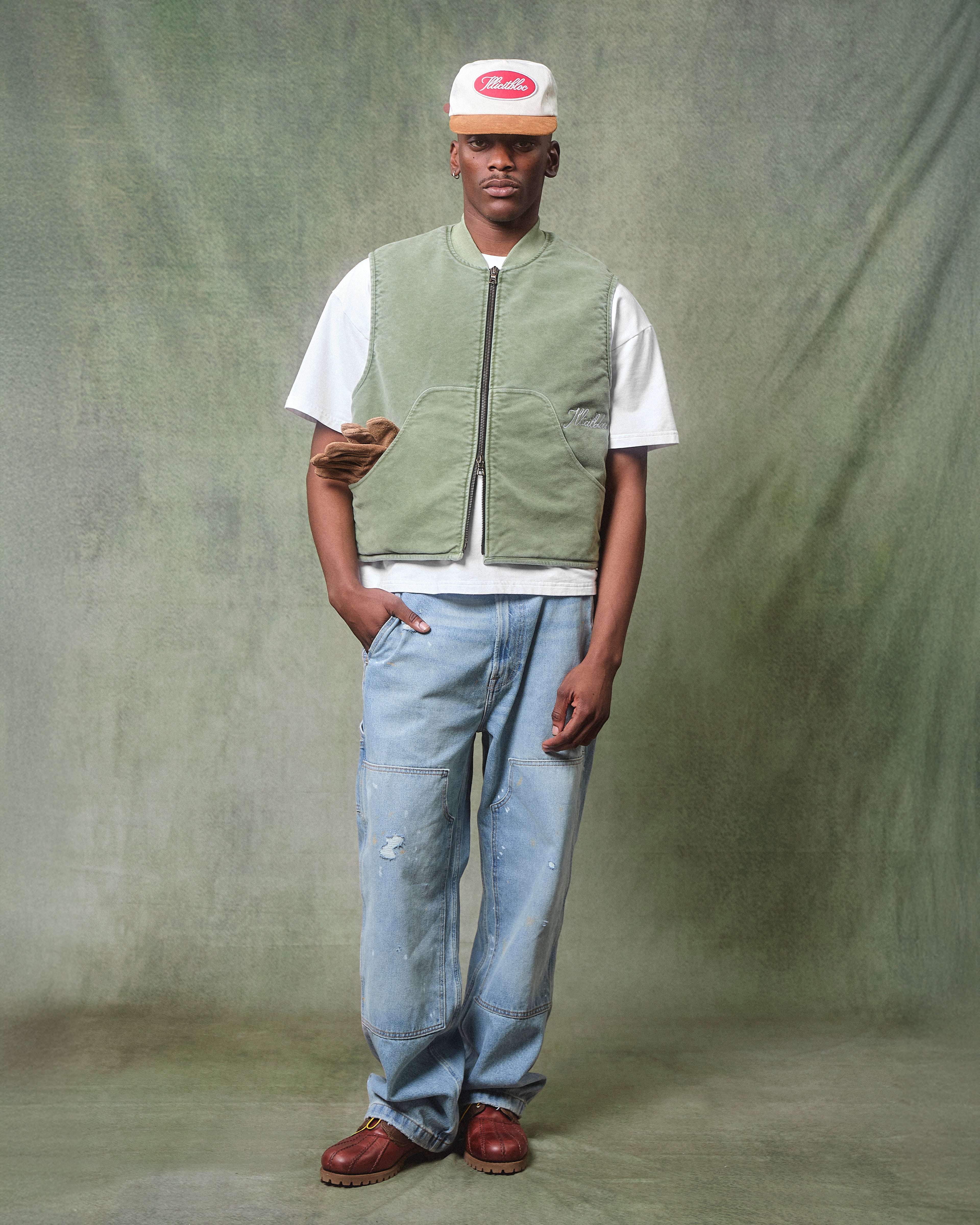 Angler Gilet - Moss Gray