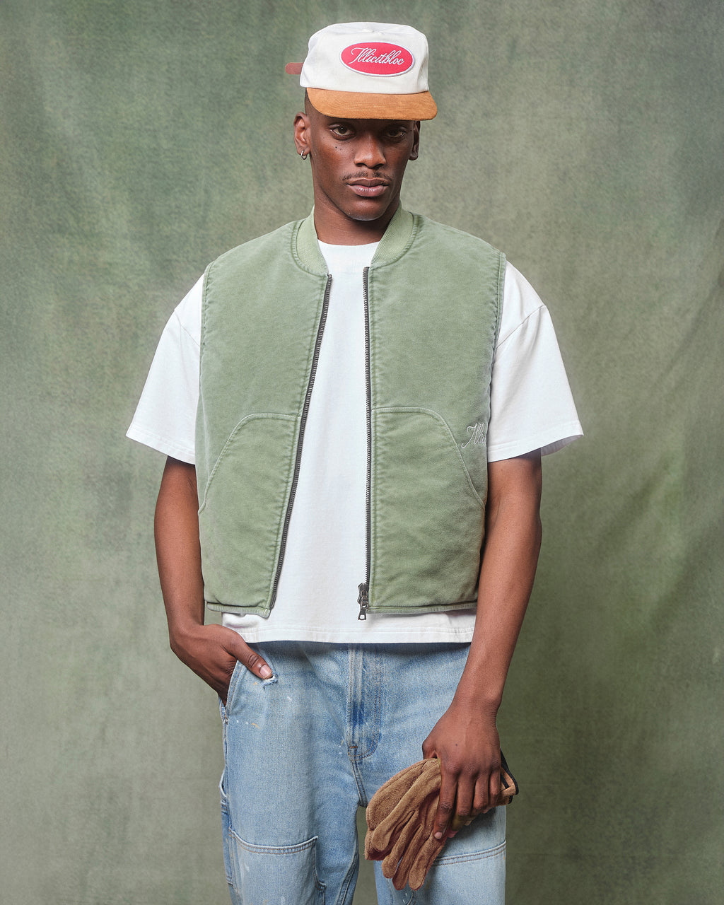 Angler Gilet - Moss Gray