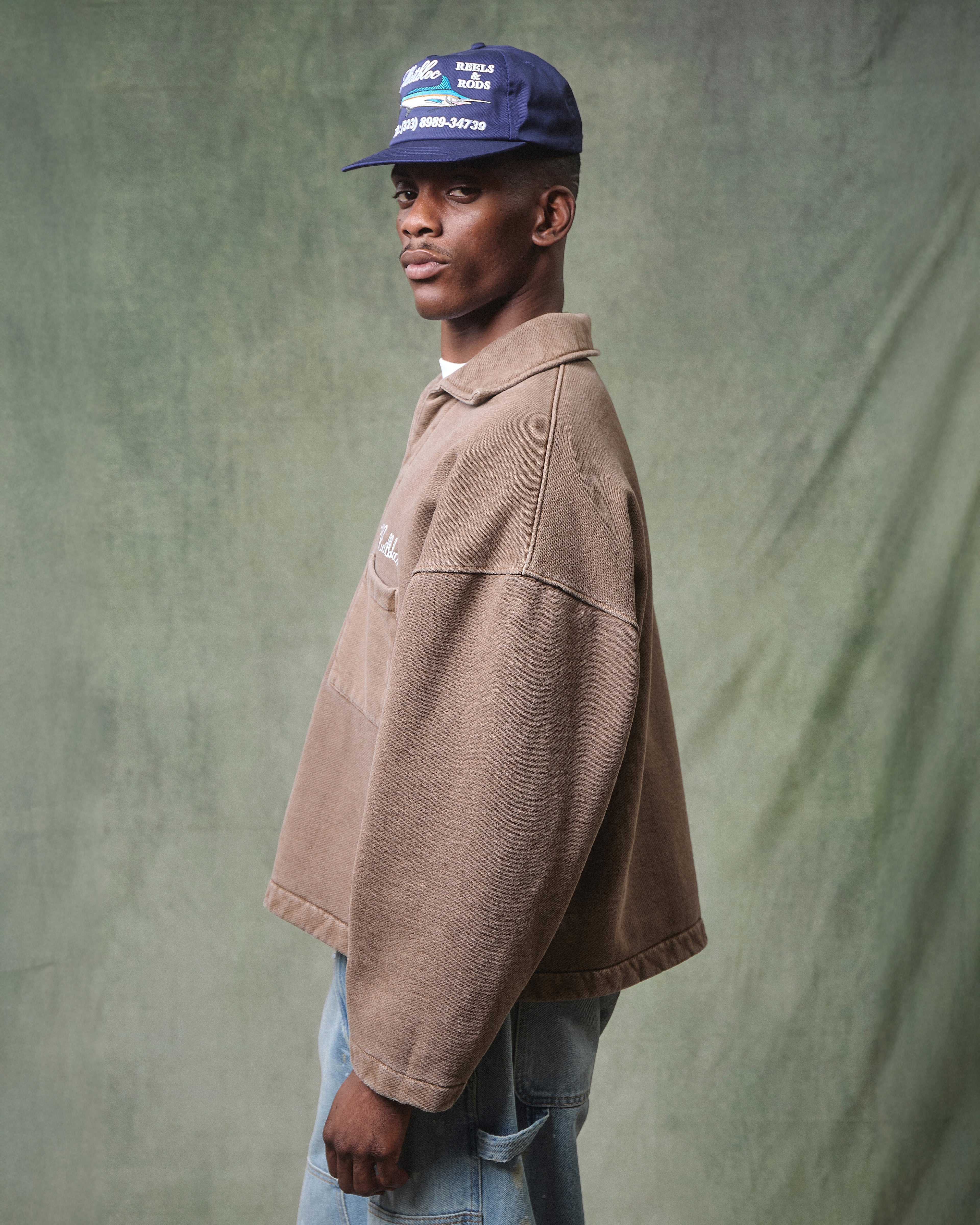 Drill Pullover - Washed Brown