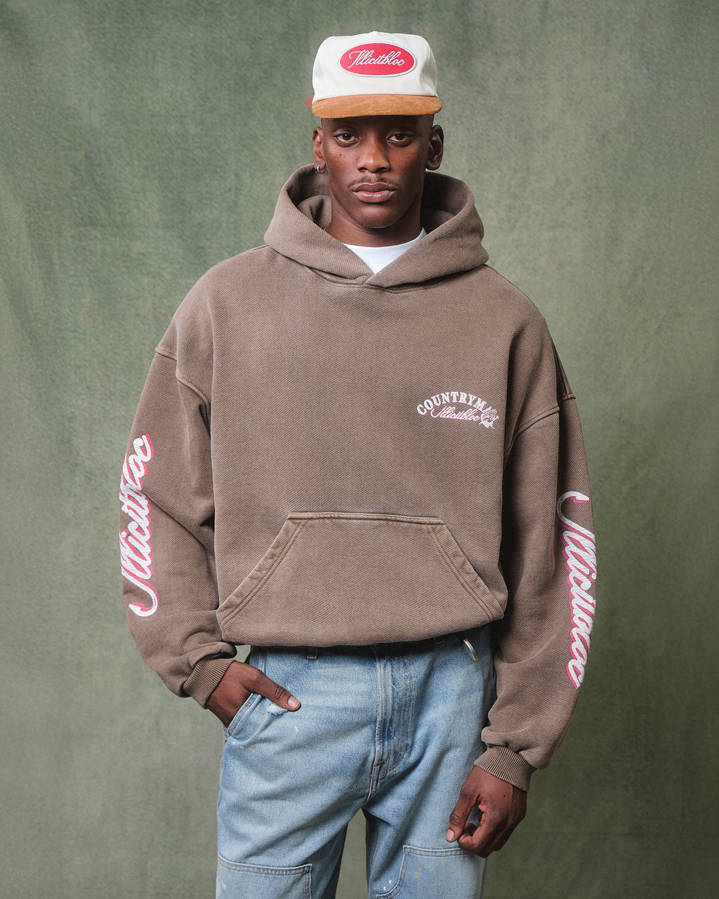 Hooked Hoodie - Washed Brown