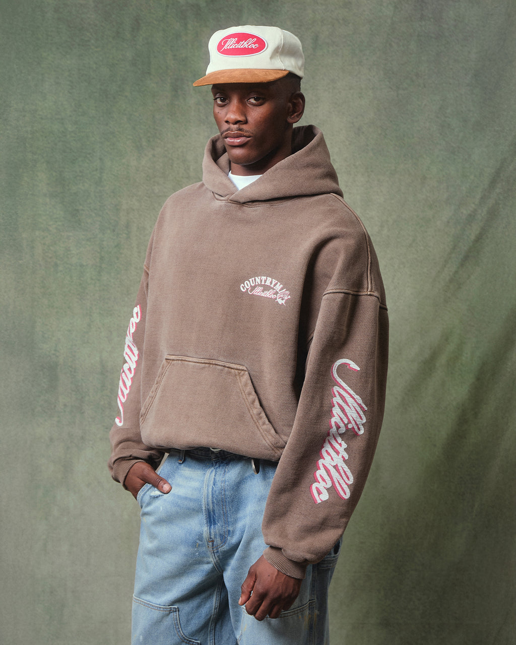 Hooked Hoodie - Washed Brown