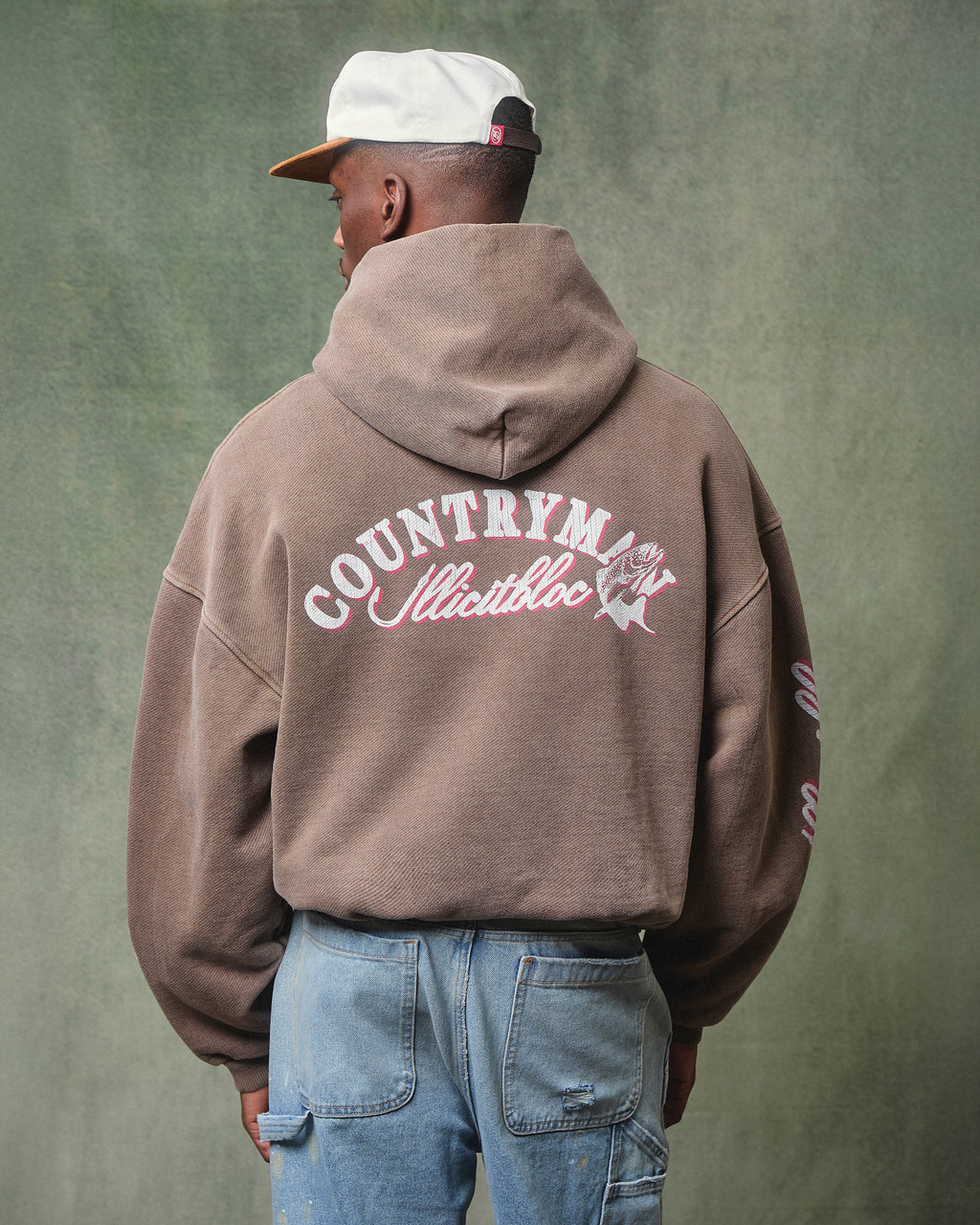 Hooked Hoodie - Washed Brown