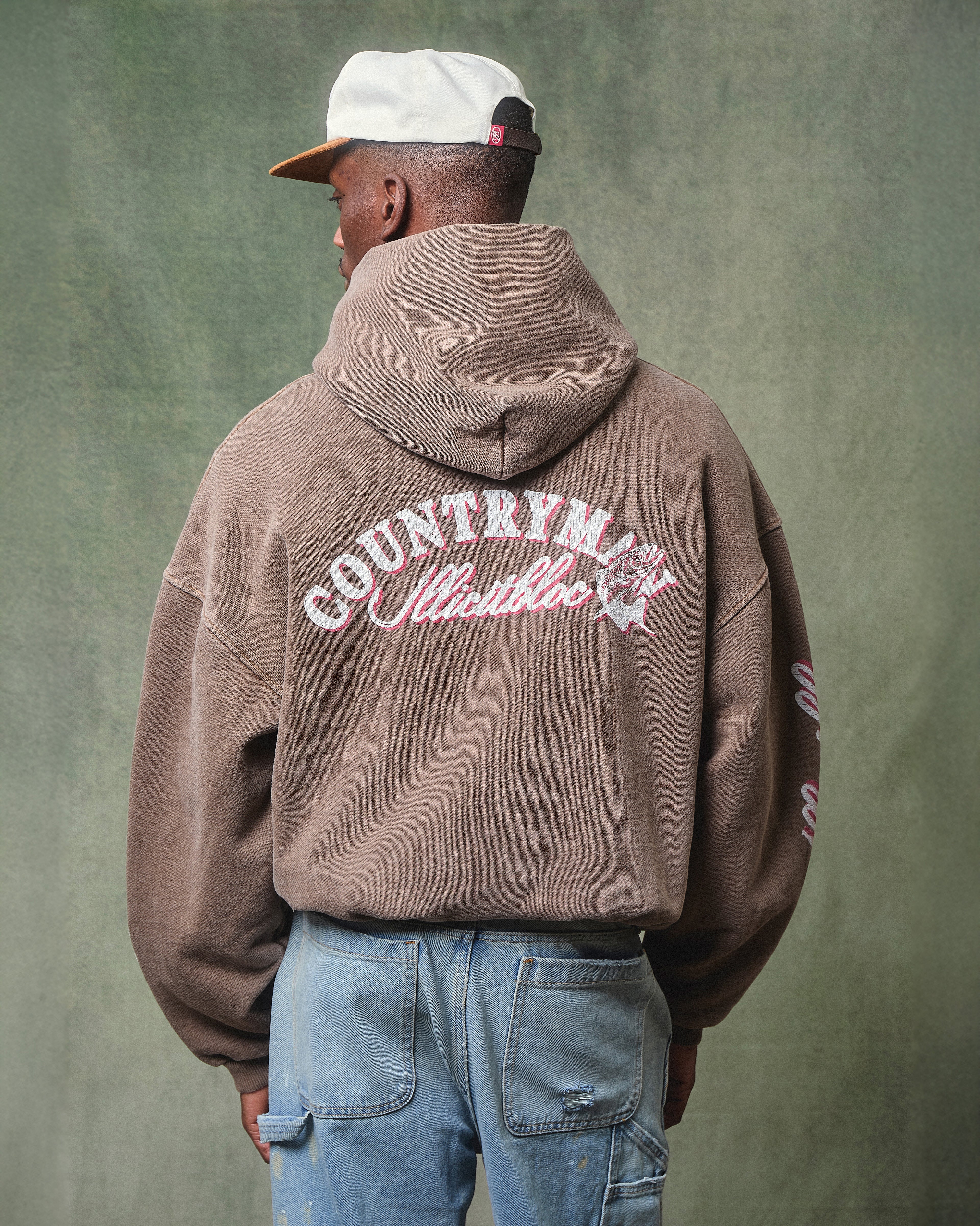 Hooked Hoodie - Washed Brown