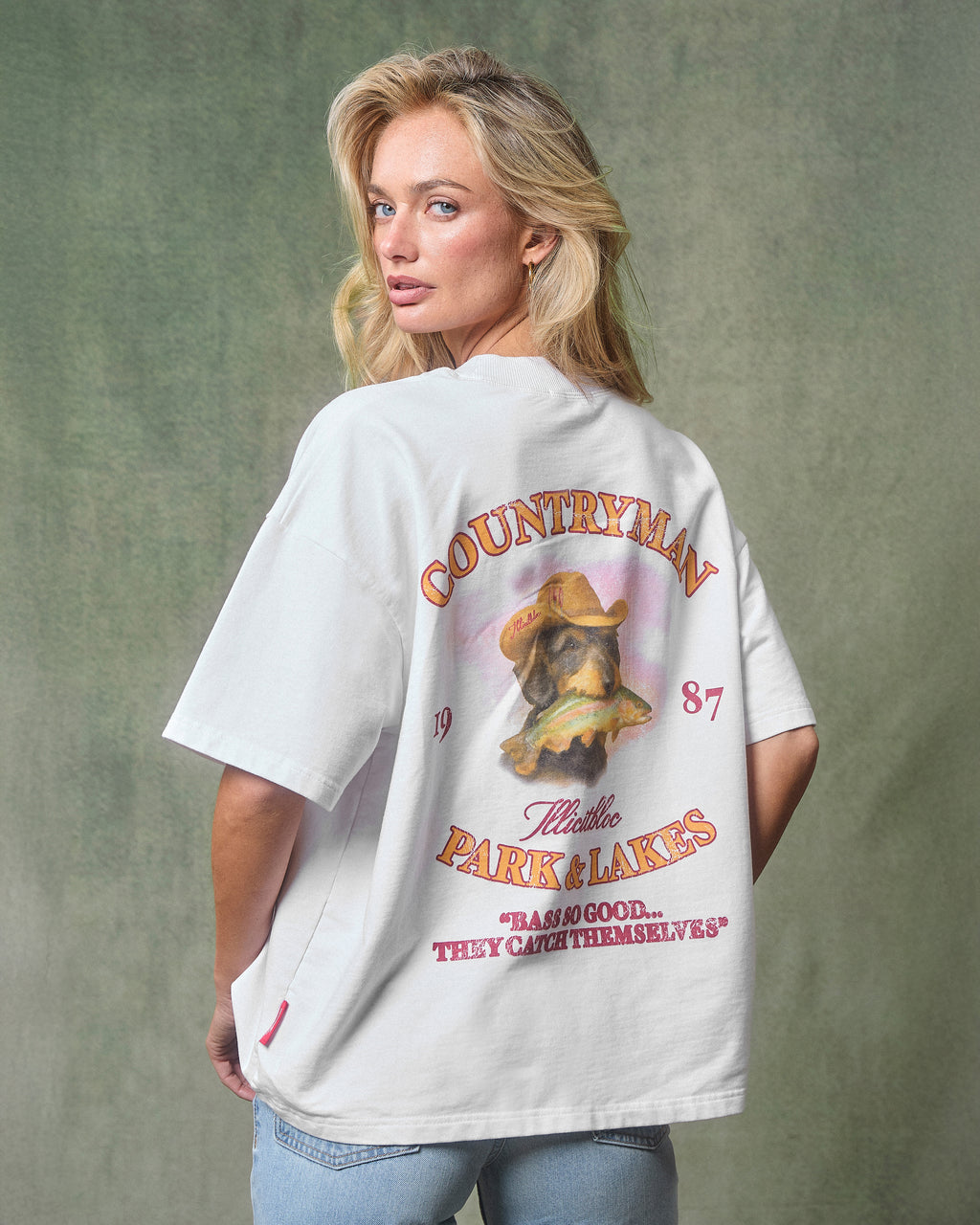 Bass Hound T-shirt - White