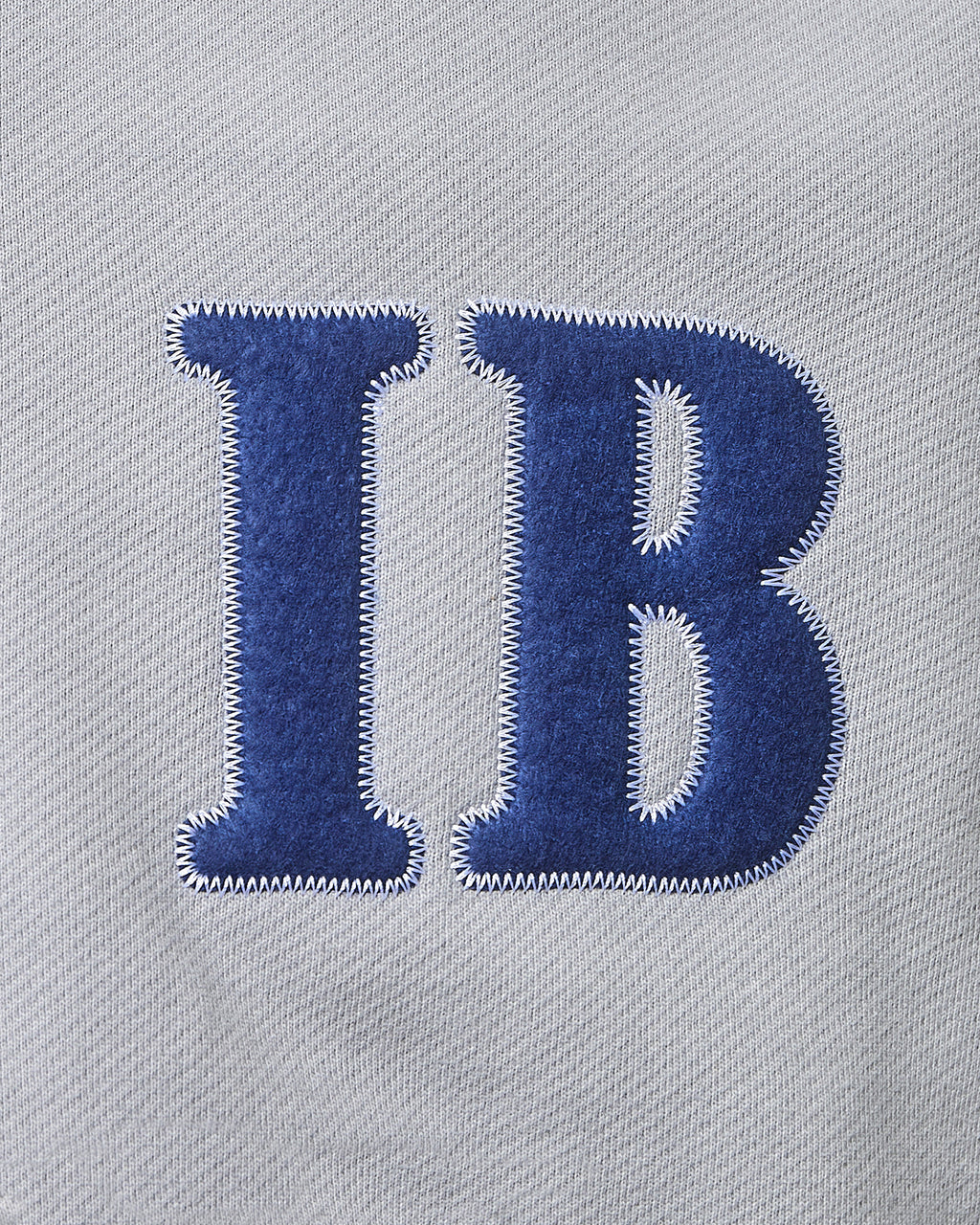 TWO TONE SPELLOUT HOODIE - POWDER GREY/NAVY