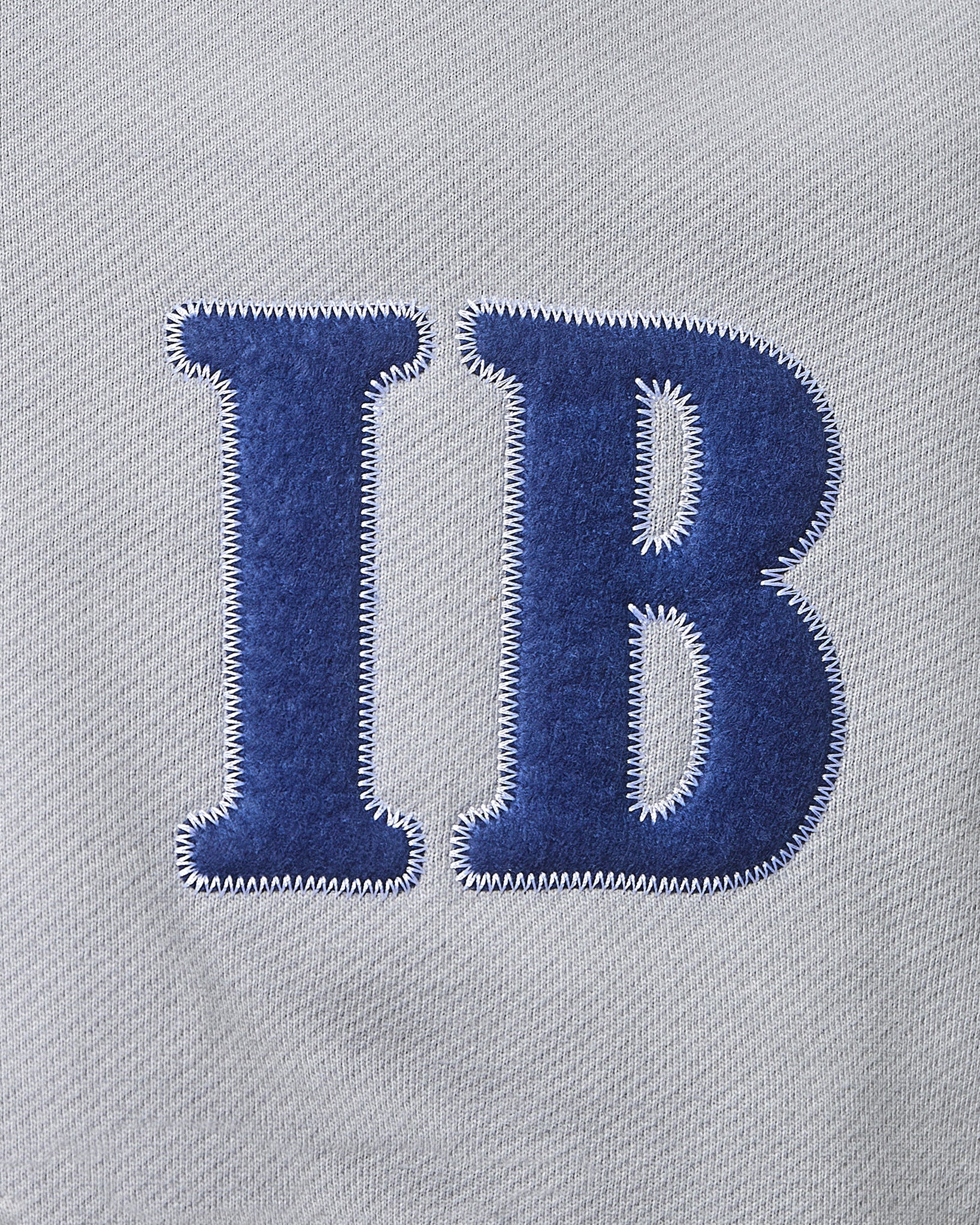 TWO TONE SPELLOUT HOODIE - POWDER GREY/NAVY