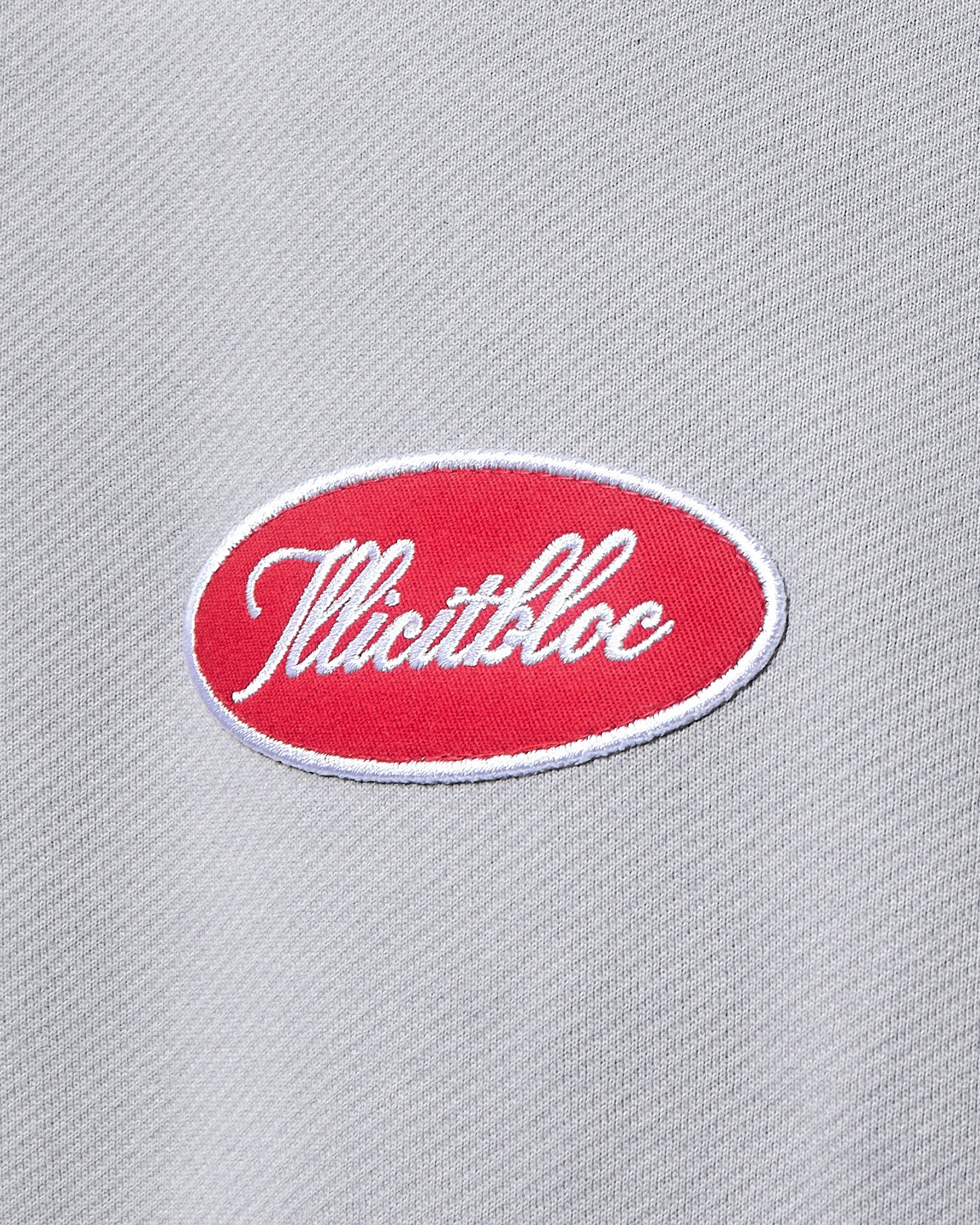 TWO TONE SPELLOUT HOODIE - POWDER GREY/NAVY