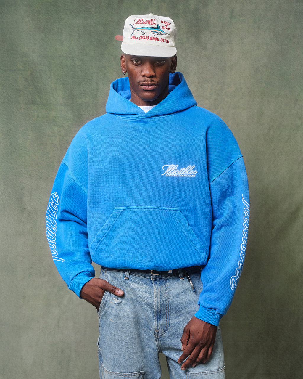 CATCH OF THE DAY HOODIE - COBALT BLUE