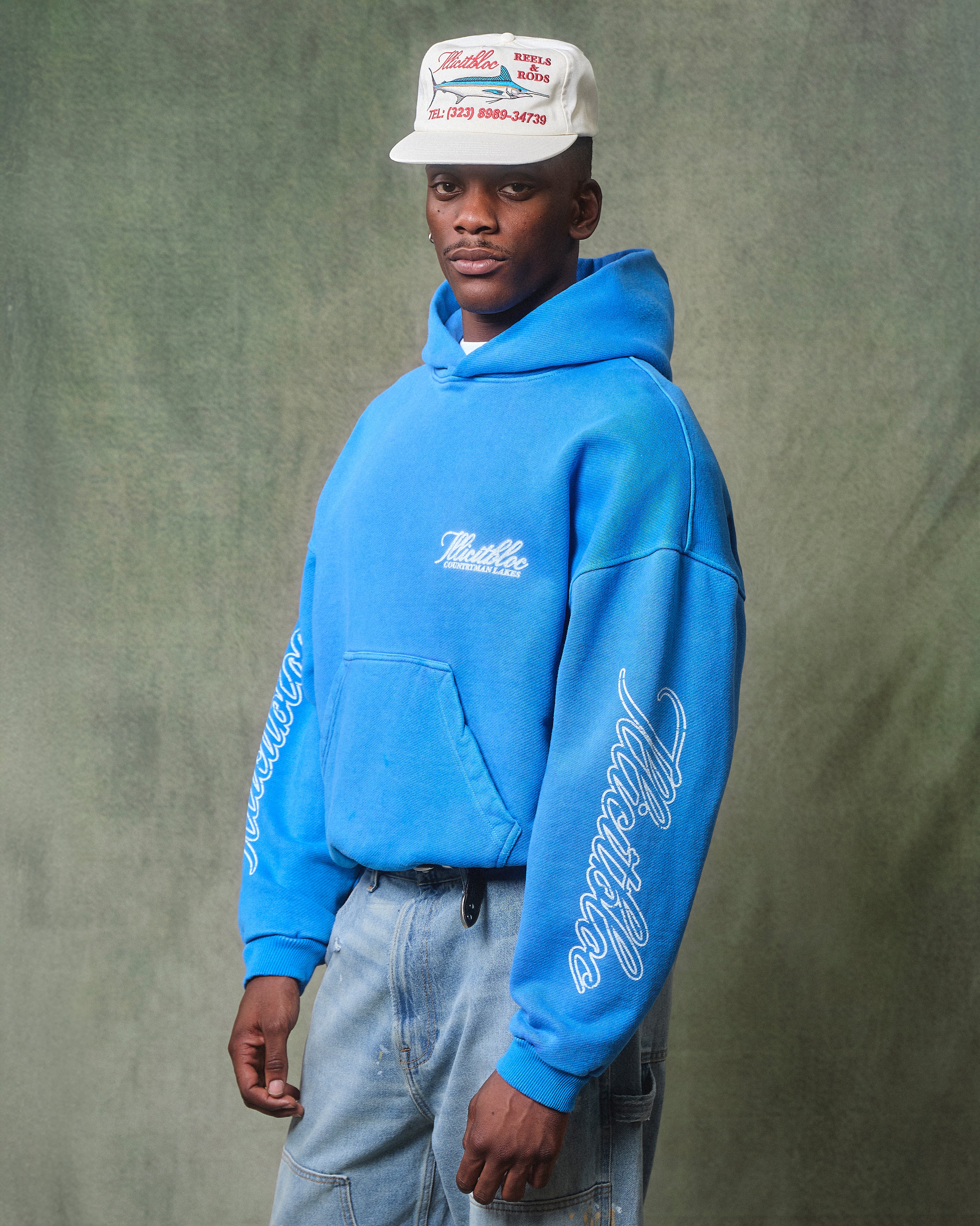 CATCH OF THE DAY HOODIE - COBALT BLUE