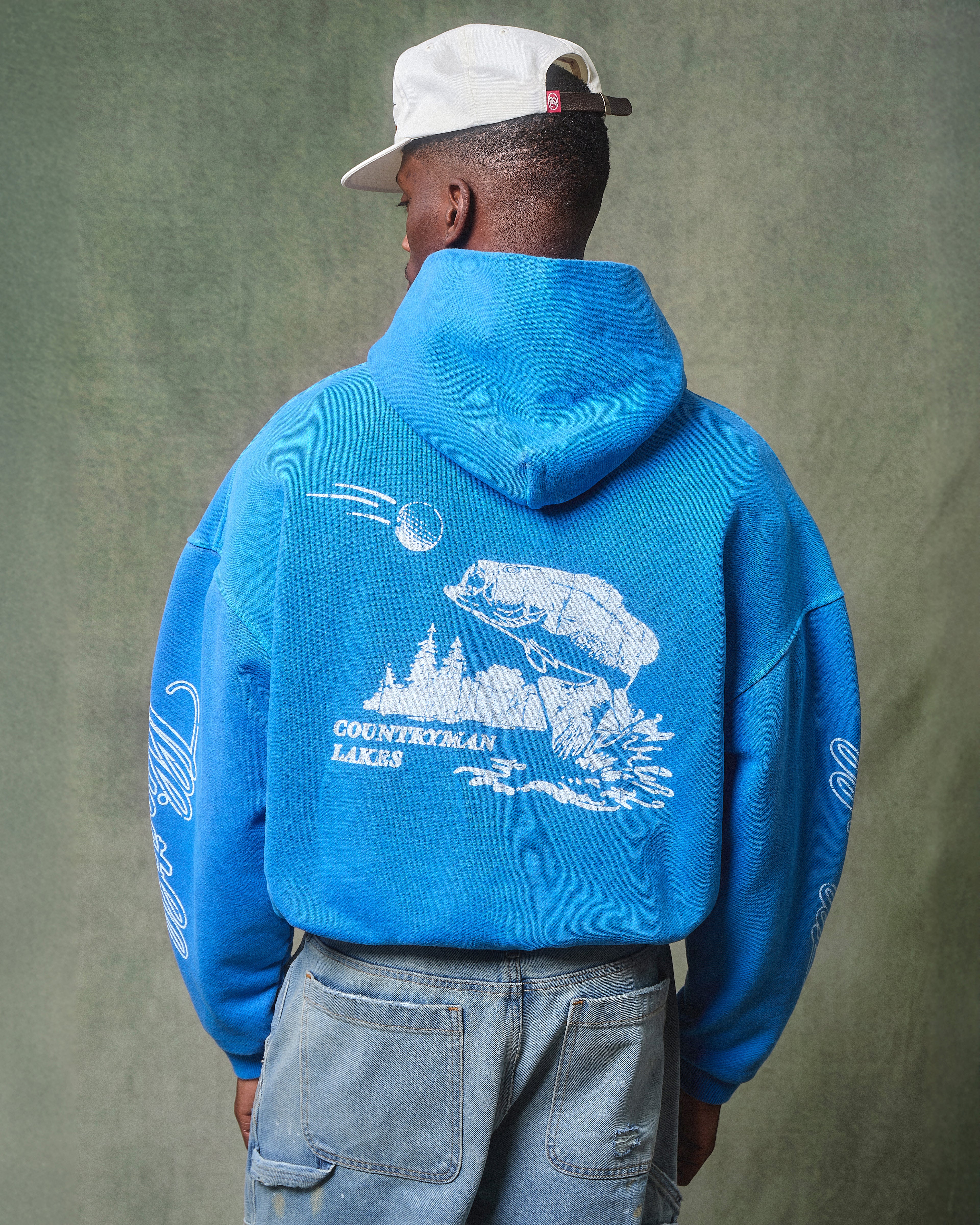 CATCH OF THE DAY HOODIE - COBALT BLUE