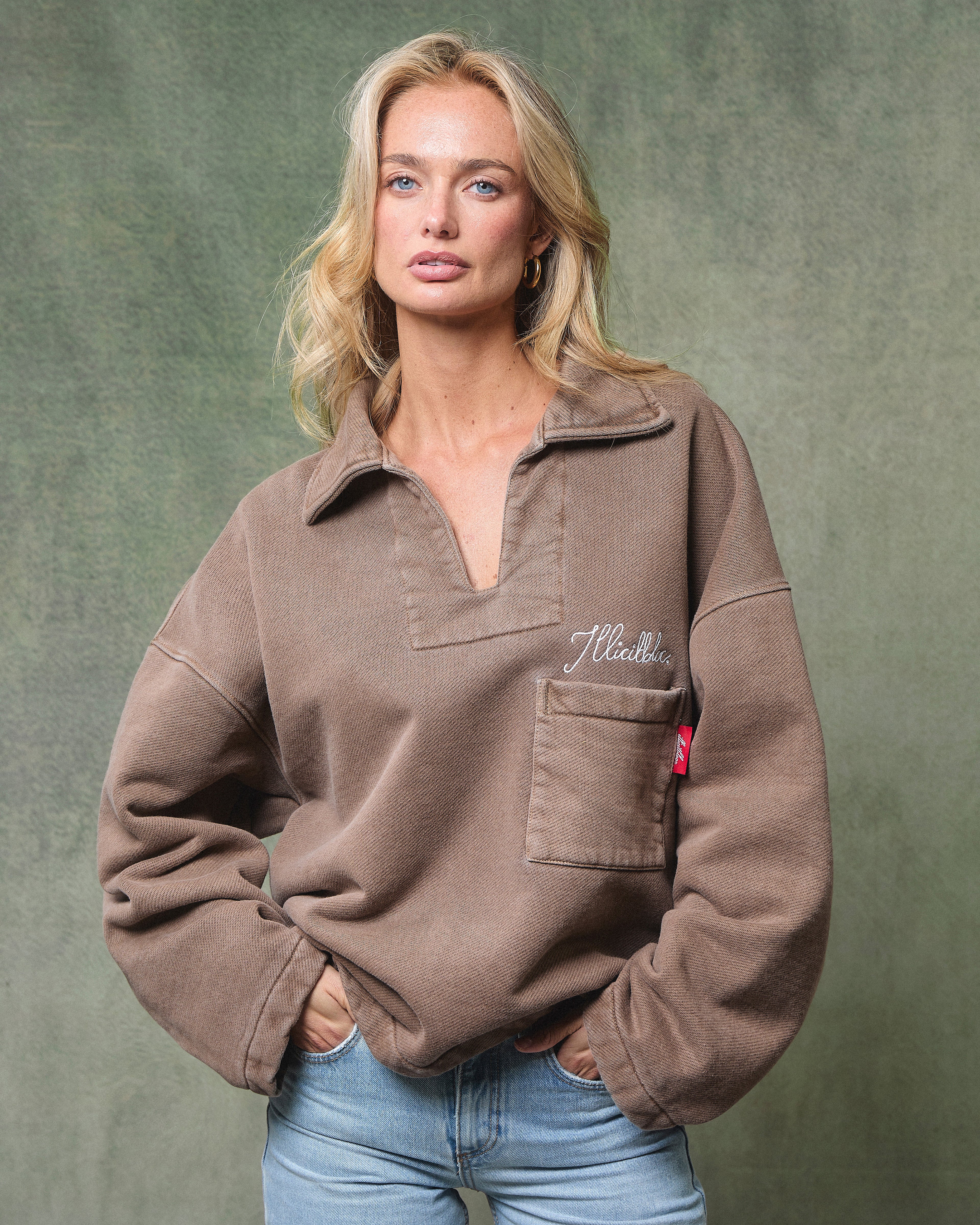 Drill Pullover - Washed Brown