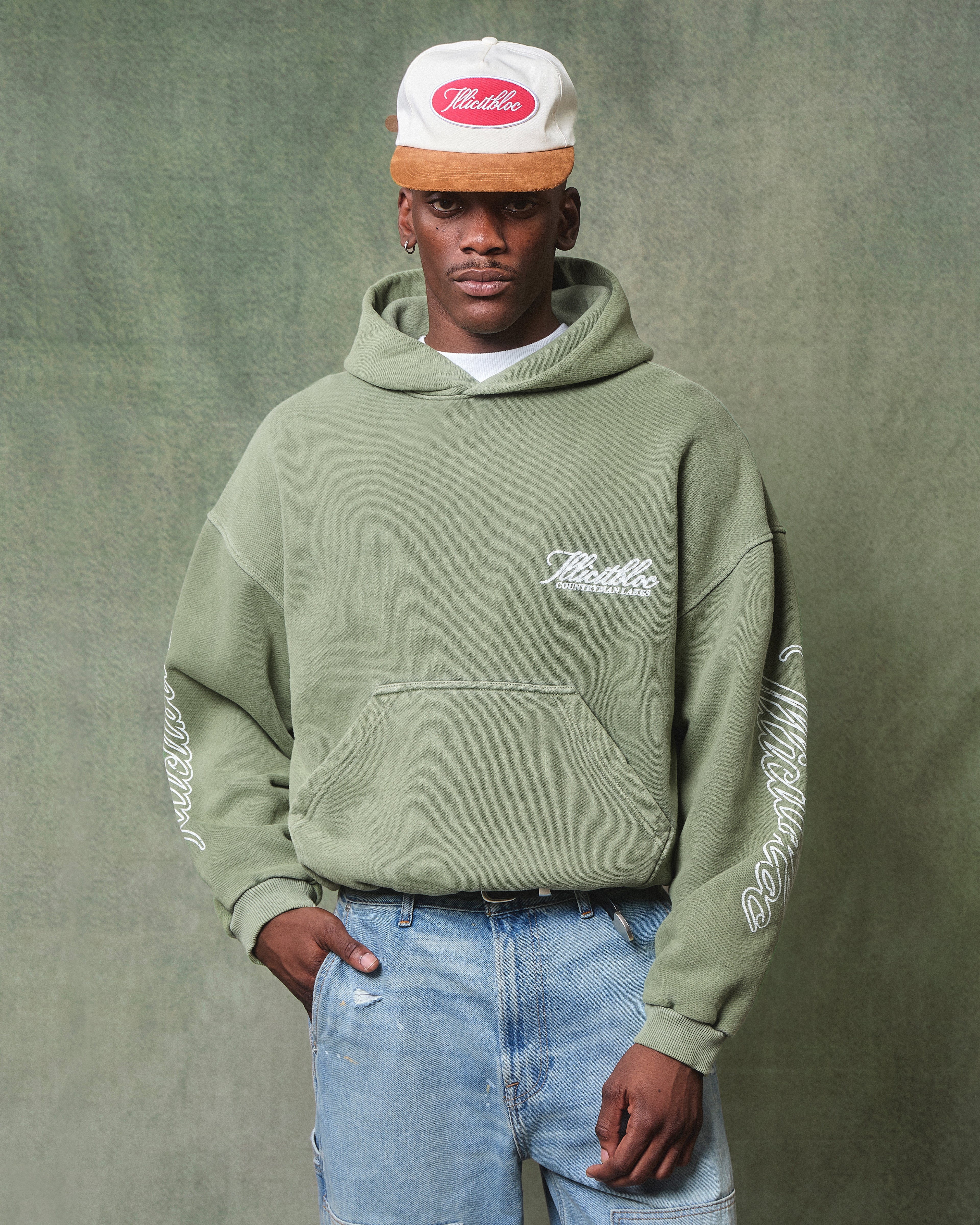CATCH OF THE DAY HOODIE - MOSS GRAY