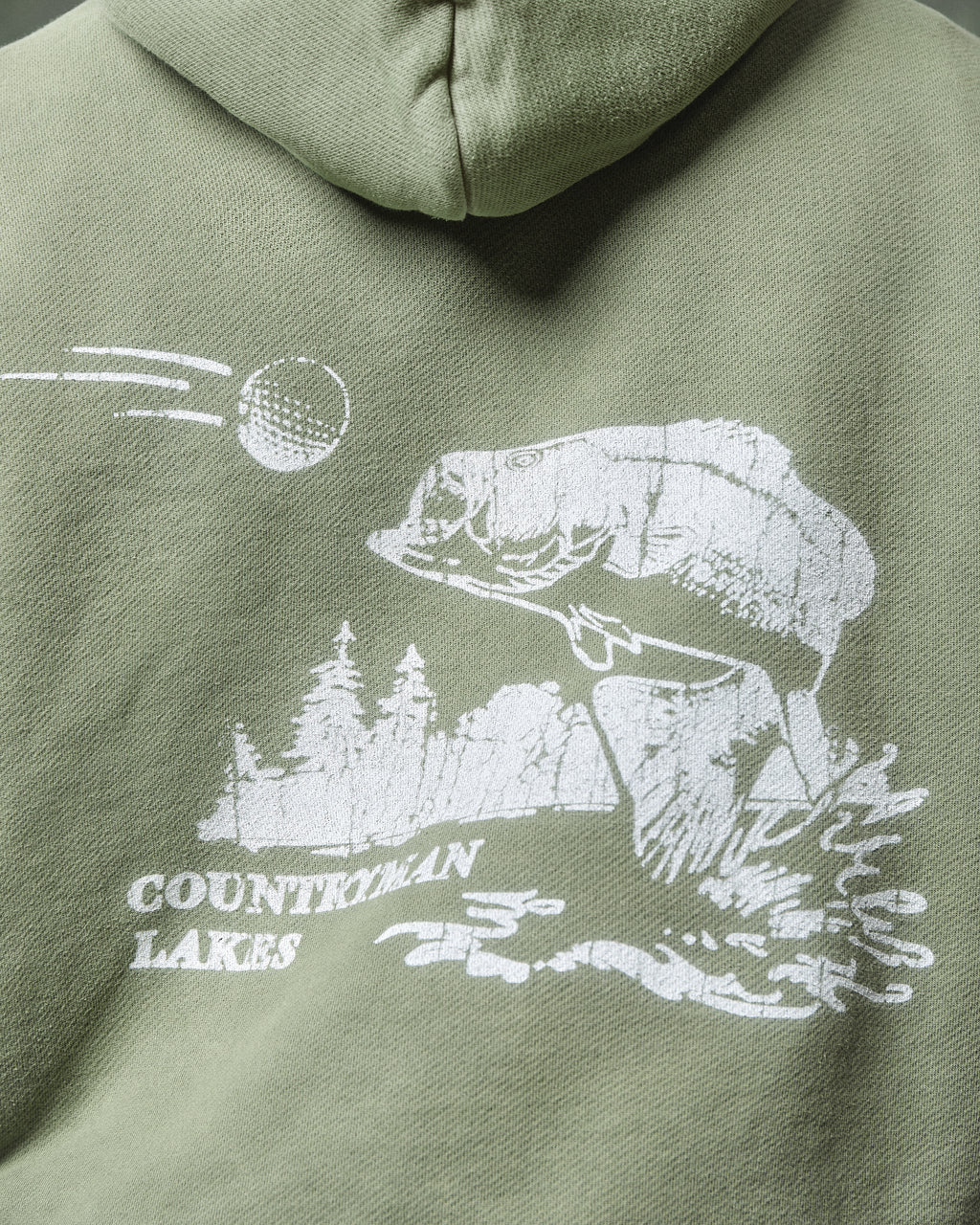 CATCH OF THE DAY HOODIE - MOSS GRAY