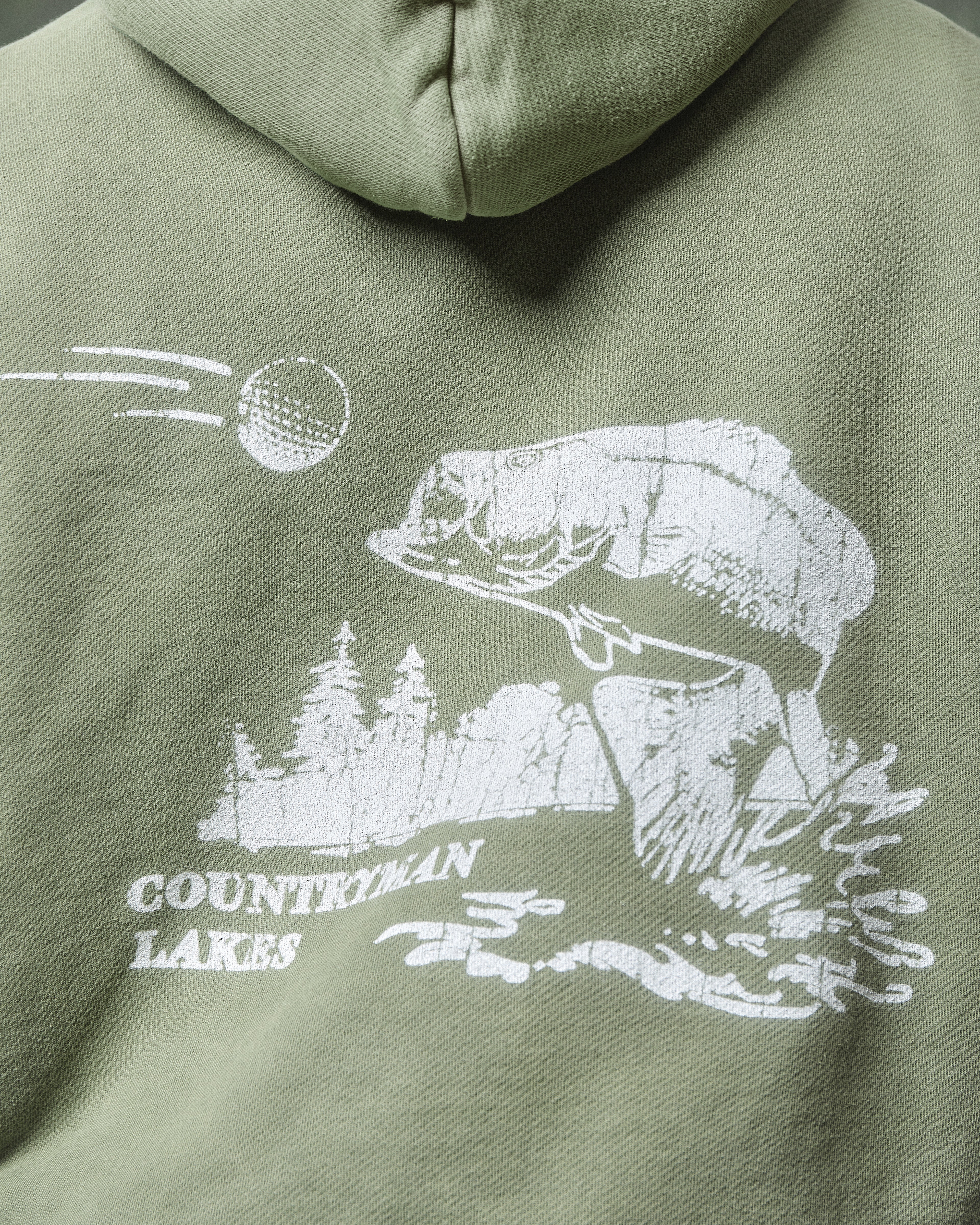 CATCH OF THE DAY HOODIE - MOSS GRAY