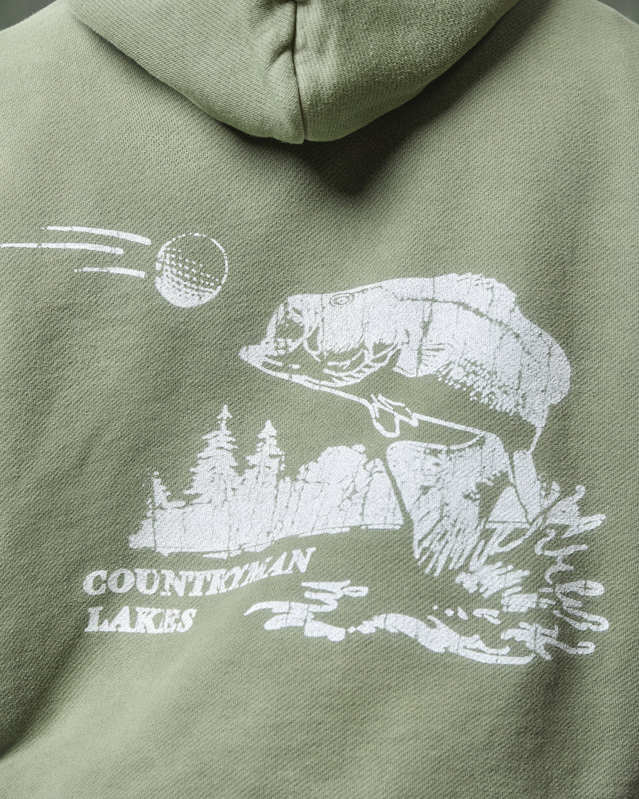 CATCH OF THE DAY HOODIE - MOSS GRAY