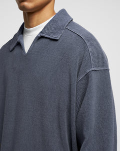 DRILL TOP - WASHED NAVY